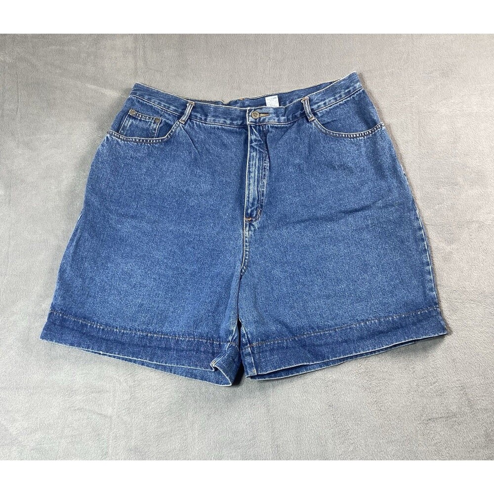 PS Gitano Mens 36 Loose Fit Y2K Denim Shorts Blue Classic Baggy Dad Skater